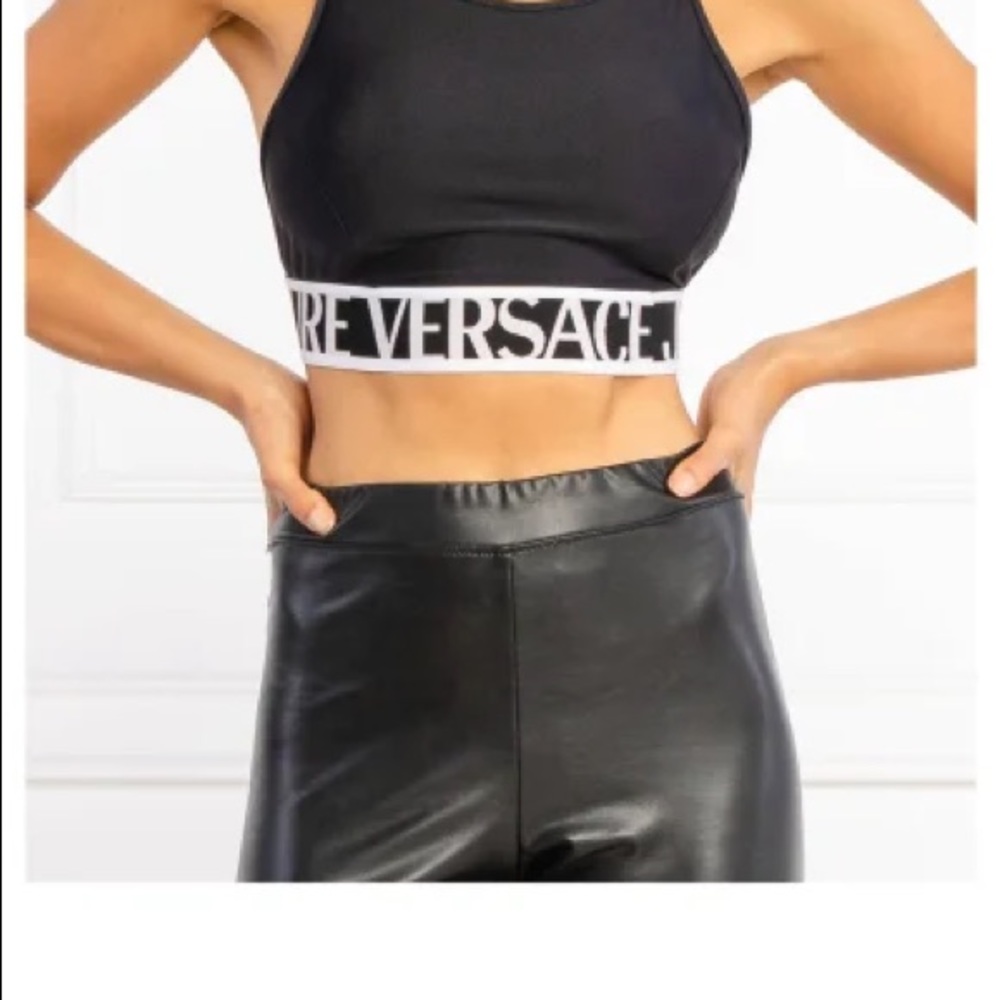 Versace jeans couture crop top.